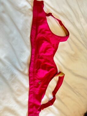 lululemon athletica Bright Pink High-Support Sports Bra